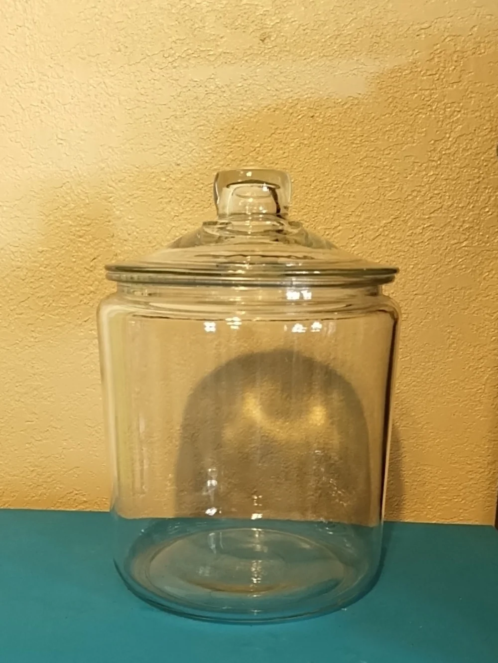 Clear Glass Storage Jar with Lid - Transparent